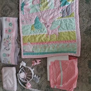 GIRL CRIB SET